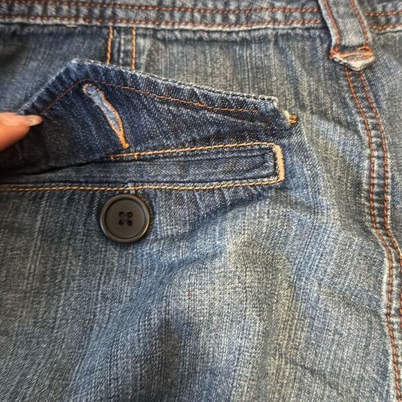 Vintage Ralph Lauren Polo Denim Jean Pleated Front Shorts Womens Size 6 100% Cot - Picture 8 of 9